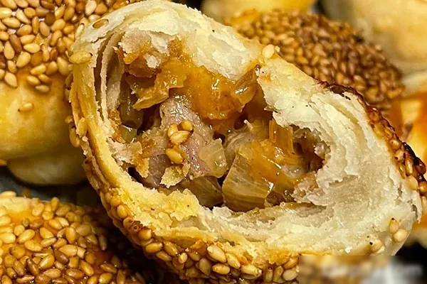 图片[1]-棋子烧饼-唐山著名小吃配方和视频教程-爆汁配方社