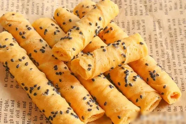 超酥脆多种口味手工蛋卷海苔夹心脆配方和视频教程-爆汁配方社