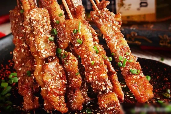 京螺山庄烤肉串视频教程-爆汁配方社