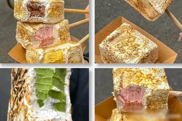 图片[1]-火烤棉花糖冰淇凌视频教程-爆汁配方社