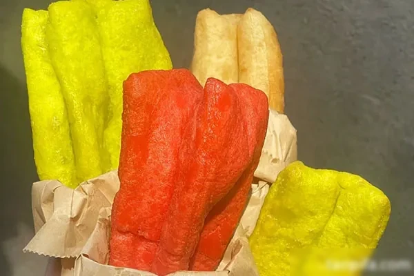 香酥大油条彩色果蔬油条视频教程-爆汁配方社